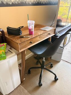 Desk with chair