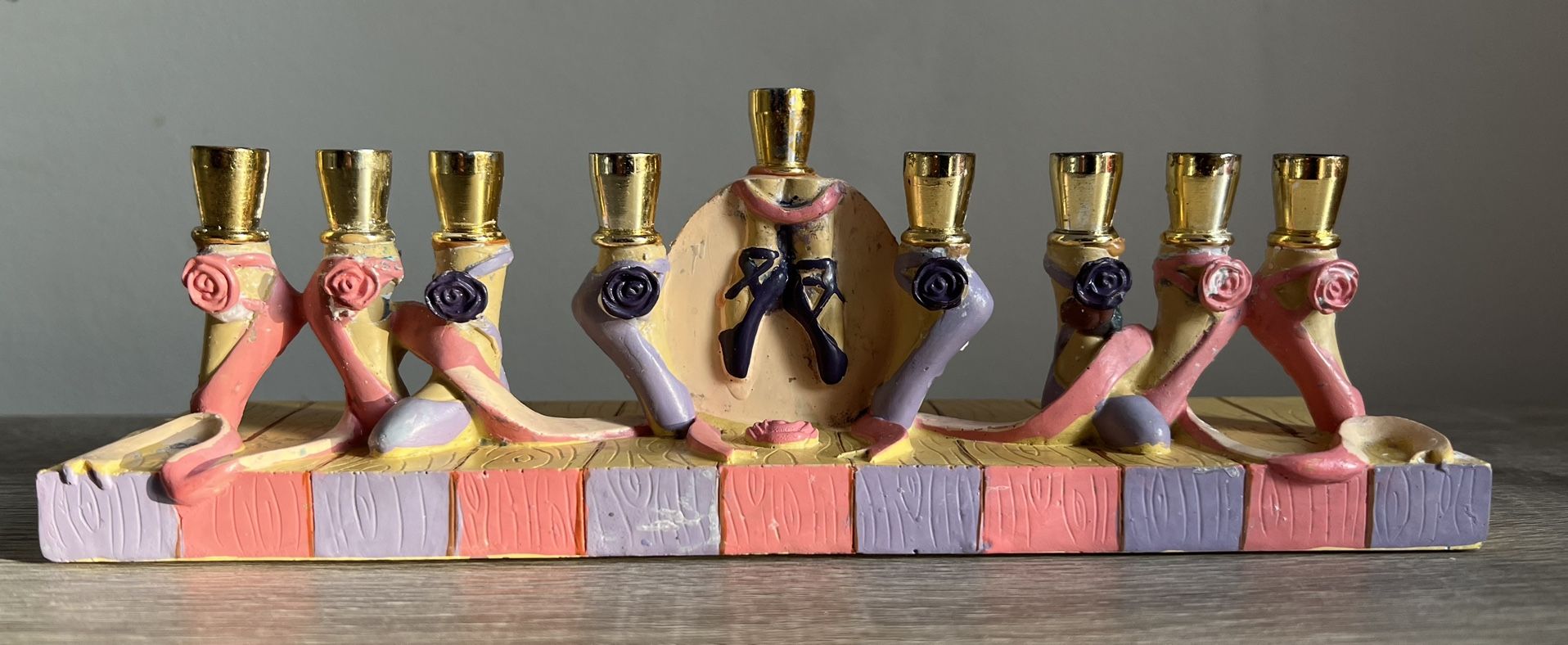 Ballet Dancer Ballerina Slippers Menorah Decor