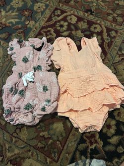 3 Baby girl ruffle romper for $10