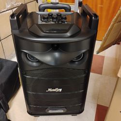 Moukey MTs10-2 Portable Trolley Speaker w/ Wireless Mics - LOUD & Portable!