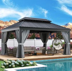 🏡 12’ x 16’ Hardtop Gazebo – Premium Outdoor Pavilion Brand New in box