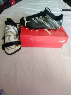 Soccer Shoes & Knee Pads