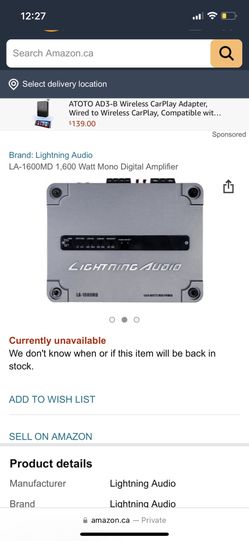 lightning audio AMP
