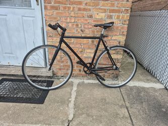 Black Fixed Gear Single Speed Bike