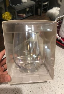 Jumbo stemless wine glass