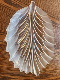 vintage Walther Glas crystal serving platter