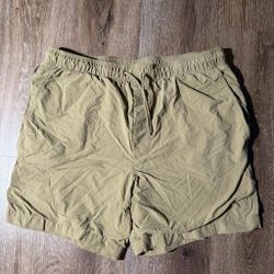 American Eagle Olive Green Drawstring Shorts