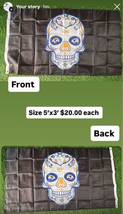Rams flag size 5’x3’