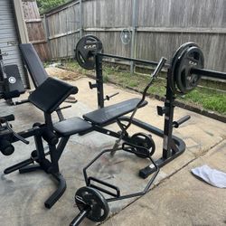 Weights, Bar, Bench