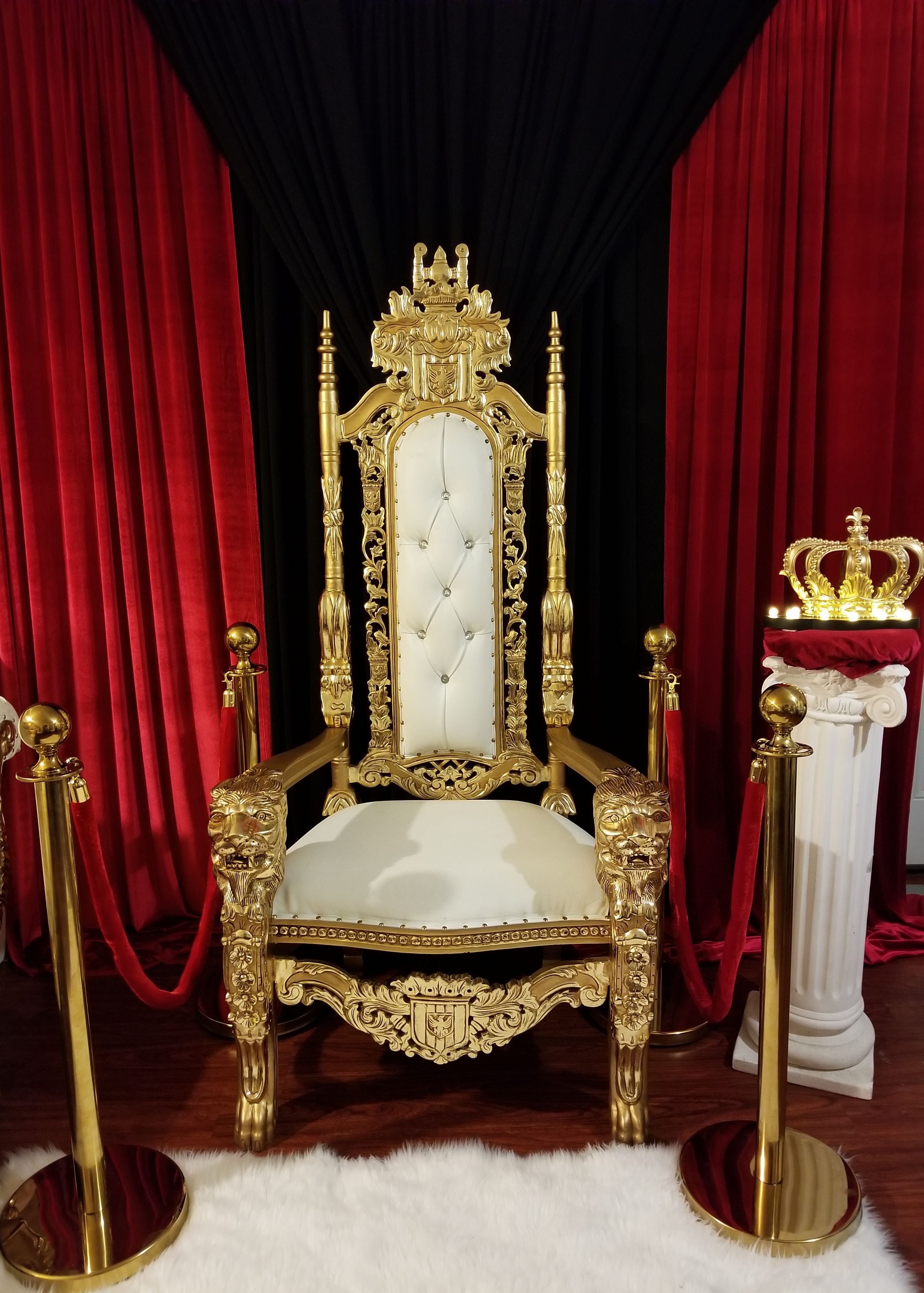 Prom throne chairs Rentals,