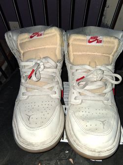 Jordan 1s high top all whites