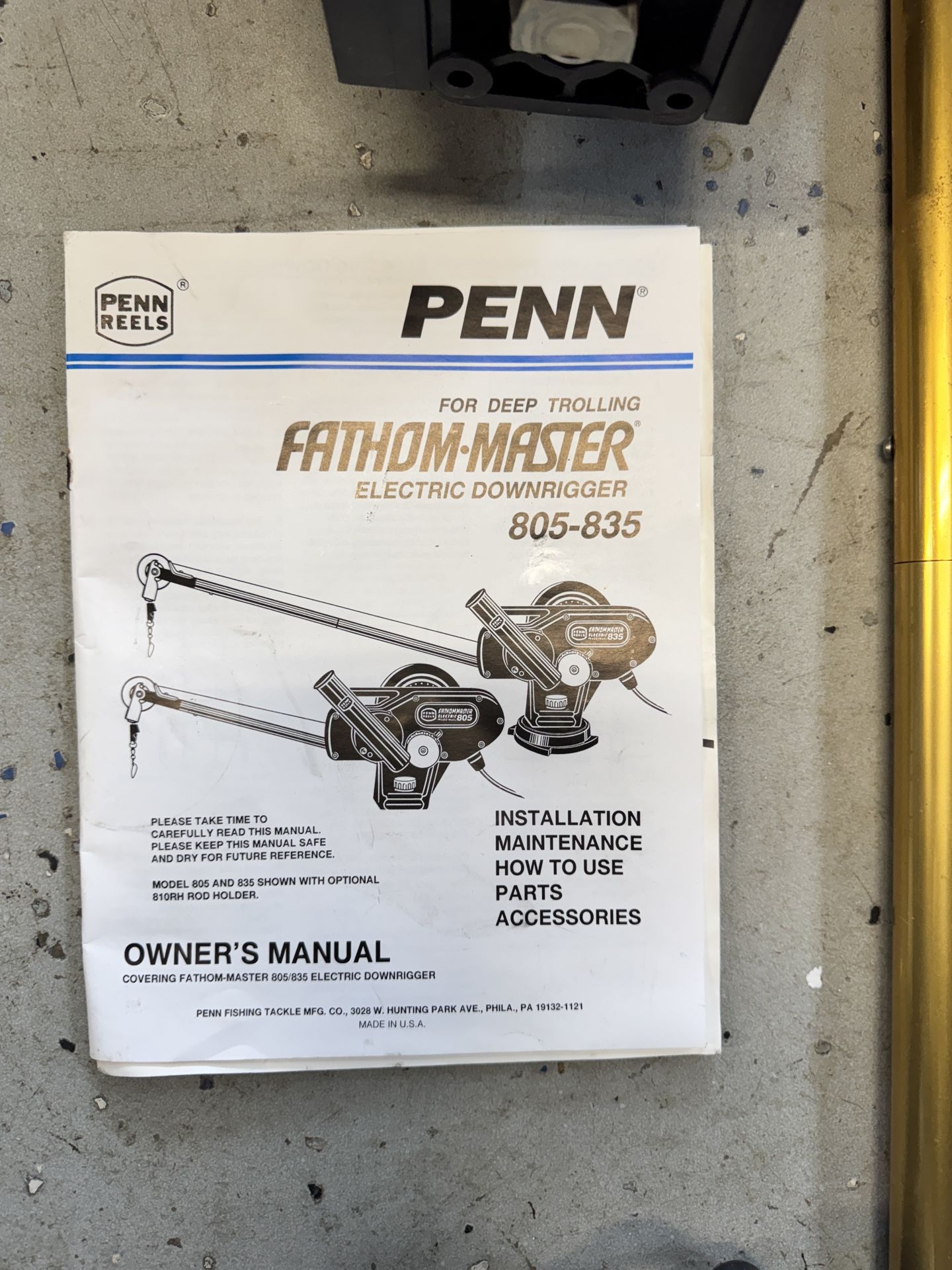 Penn 835 Fathom Master Downriggers