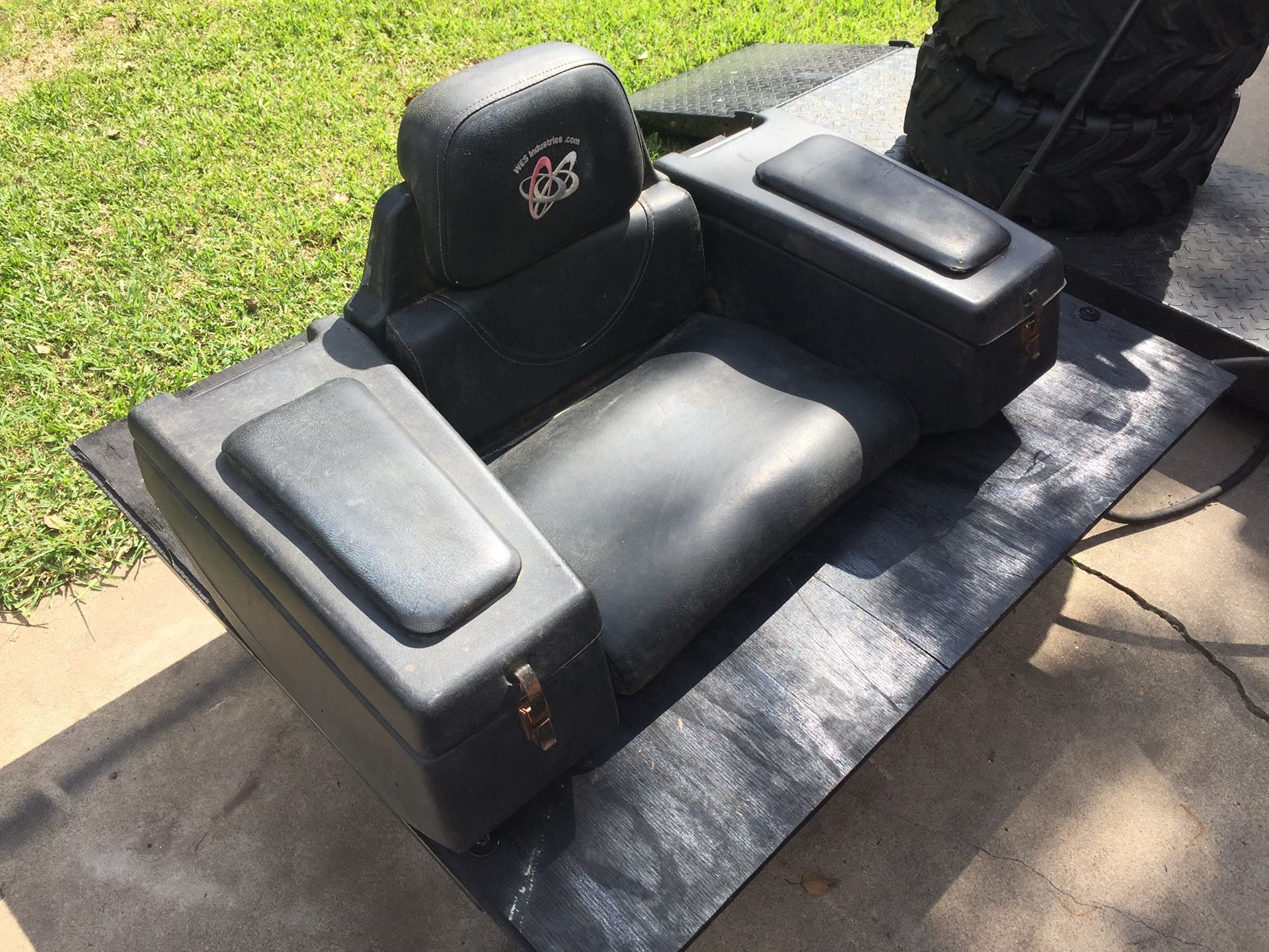 ATV SEAT WITH STORAGE