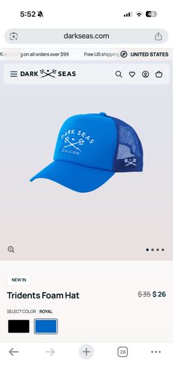 Dark Seas Trident Hat / Cap, includes bonus gift