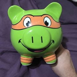 Michelangelo Ninja Turtle Piggy Bank