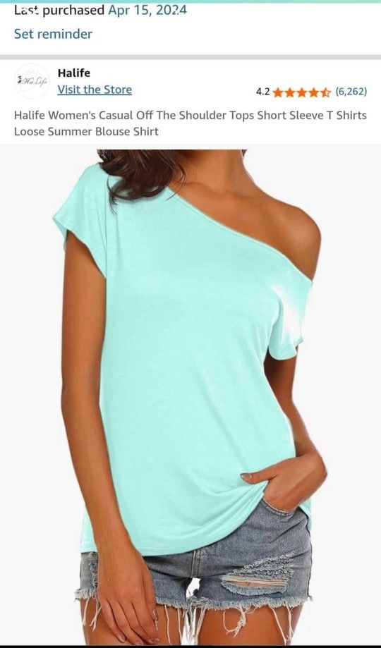 Women's Off The Shoulder Shirt