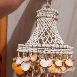 Chandelier Seashells Beach Deco