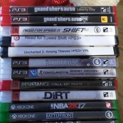 Ps3 and x-box one games