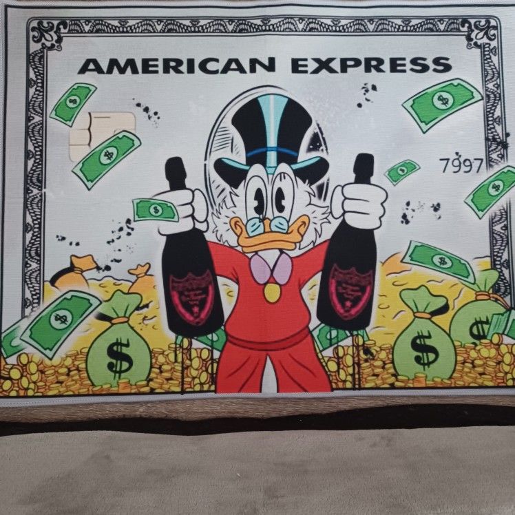 Disney Scrooge McDuck American Express Rug
