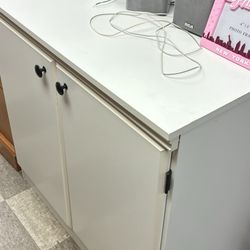 White 2 Door Storage 