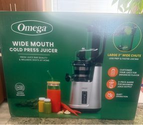 Omega wide mouth cold press juicer