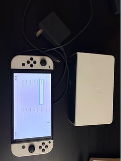 Nintendo Switch OLED White Console Includes Dock & Original Charger