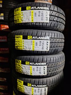 Atlander 195/60R15 set of four New tires $300