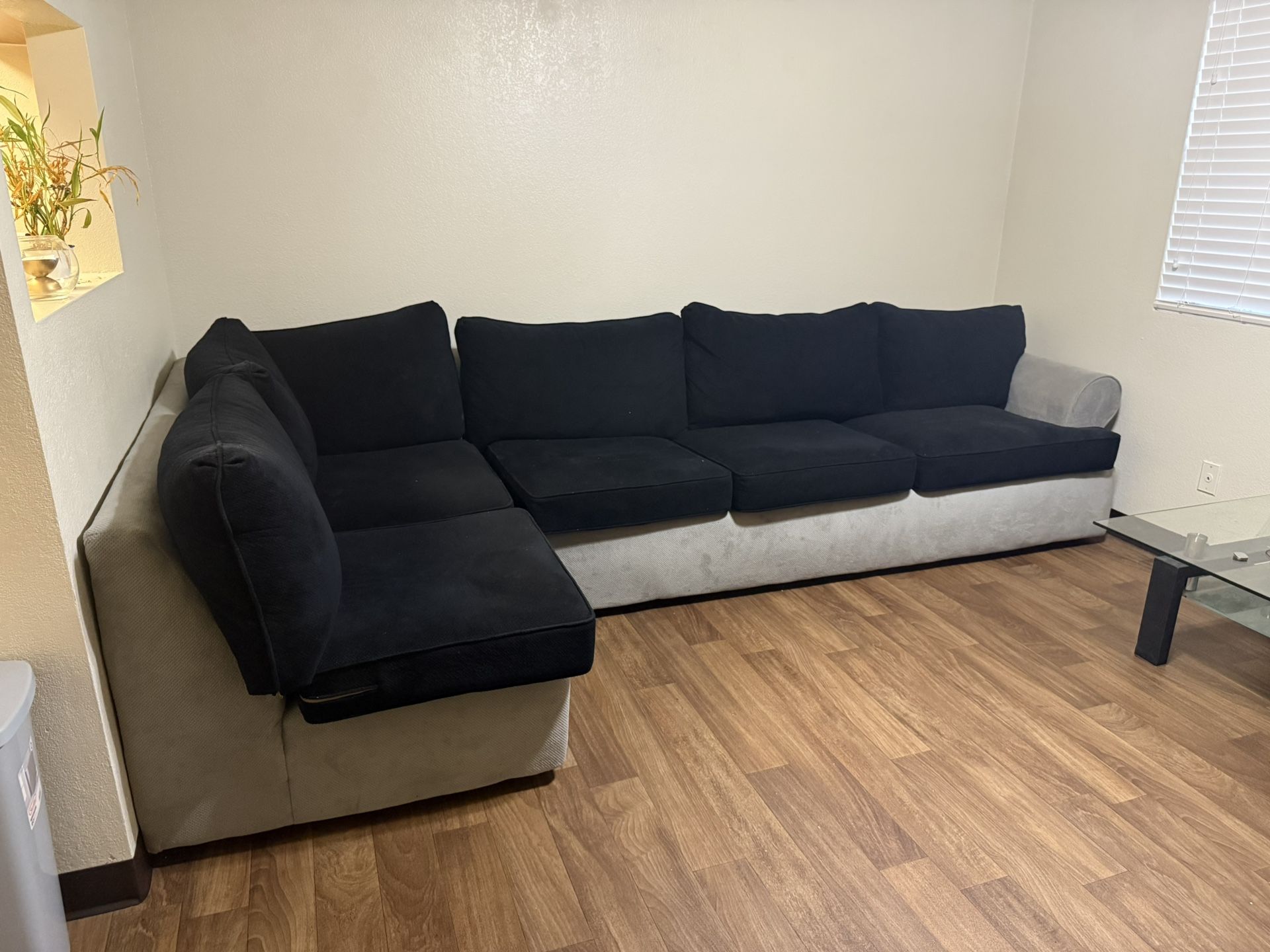 Couch Sofa - Black/Grey