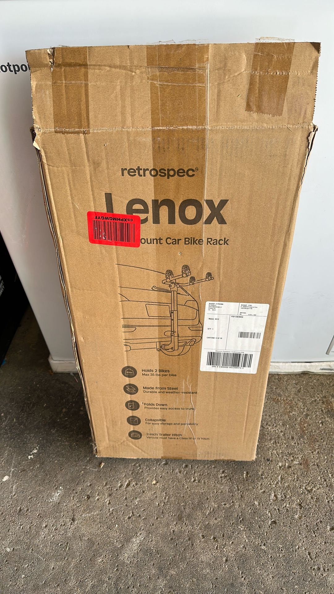 Retrospec Lenox - Hitch Mount Car Bike Rack