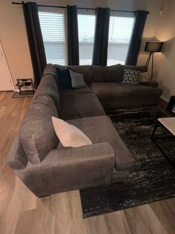 Large Gray Sectional Sofa