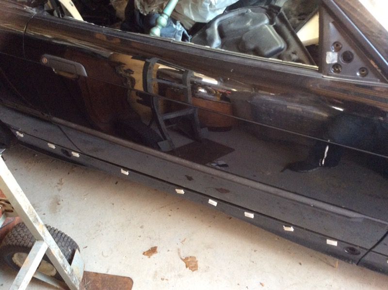E 36 three series BMW passenger side door convertible good window motor and handle no interior panel