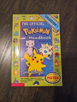 Official Pokemon Handbook Deluxe Collector's Edition 1998 with poster still inside