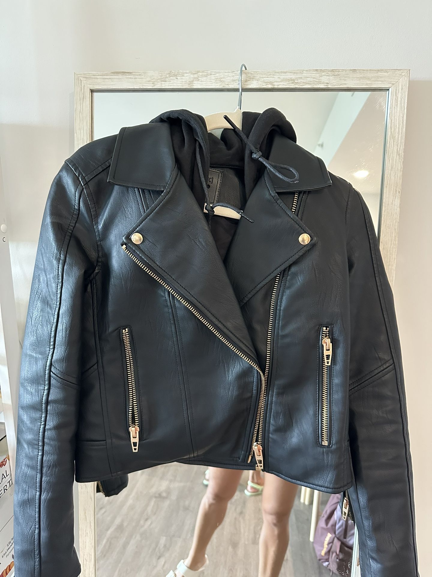 Eco Friendly Leather Jacket Size s