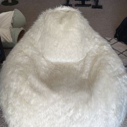 Fluffy Faux Fur Bean Bag Chair – Like New!