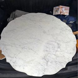 Real White Marble Table Top