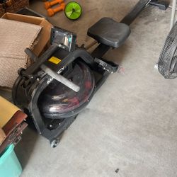 Row machine exercise