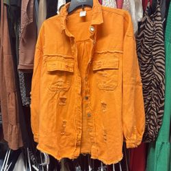 Orange Lightweight jacket