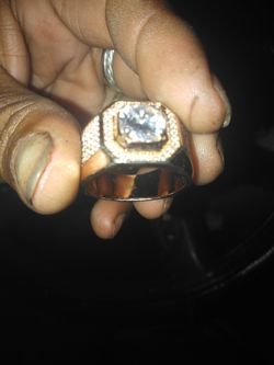 Silver gold color ring  s925 asking $150