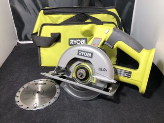 Ryobi P501G 5 1/2” cordless circular saw + Saw blade + Bag, (BATTERY NOT INCLUDED)