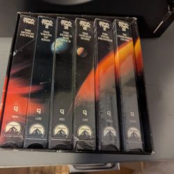 Sealed Box Set Of 6 Star Trek VHS Video Tapes