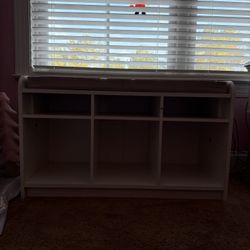 White Bench With Storage 