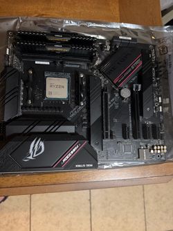 Motherboard, Corsair 32gb ram, and processor for sale