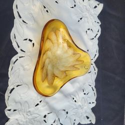 Murano Amber Bowl
