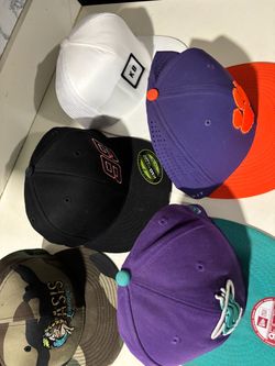 Mixed Lot of 6 Snapback and Fitted Hats
