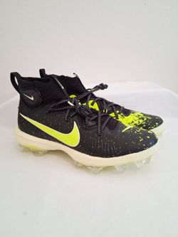 Nike Alpha Huarache NXT MCS Black Volt Baseball Cleats 