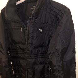 SCOTCH & SODA AmsterdamMen's Navy Blue Parka Jacket Sz.L NYC BRUNSWICK.