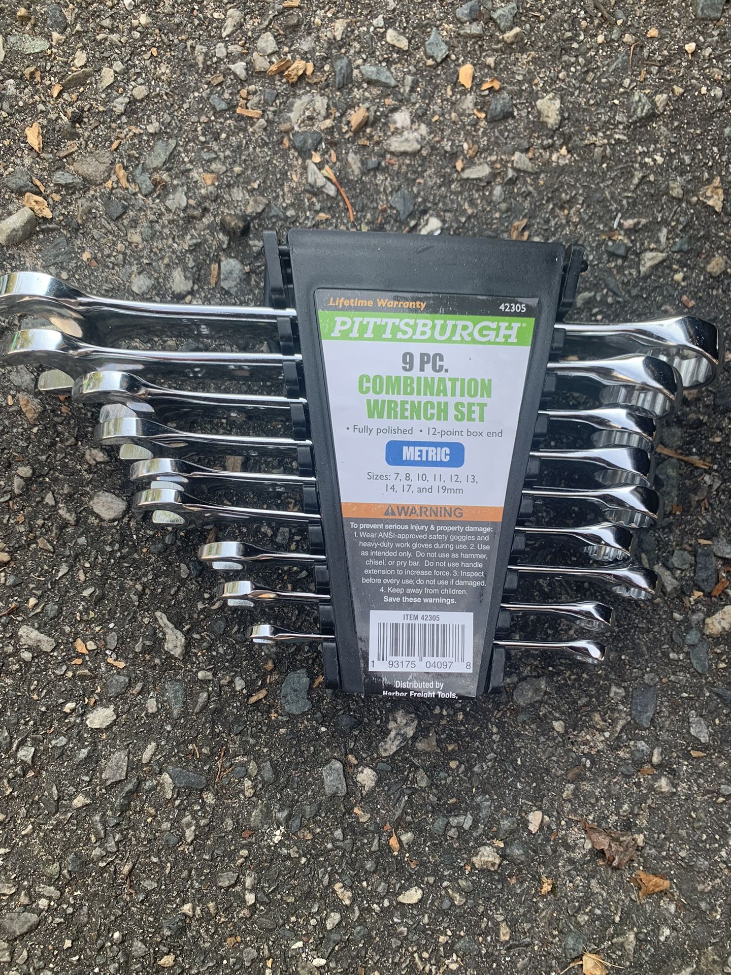 9 pieces metric wrench lifetime warranty