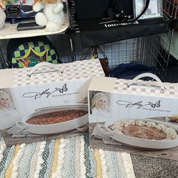 NIB Dolly 3.2qt Speckled Covered Casserole And 1.79qt Speckled Pie Dish