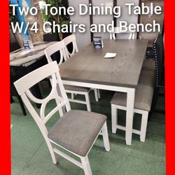 🤩 6pcs Dining Table Set