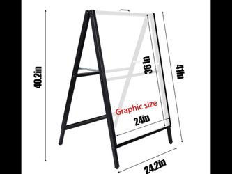 One sided A-FRAME SIDEWALK SIGN